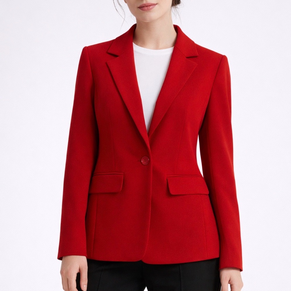 Ellie Tahari Red‎ Women’s Blazer Size 2